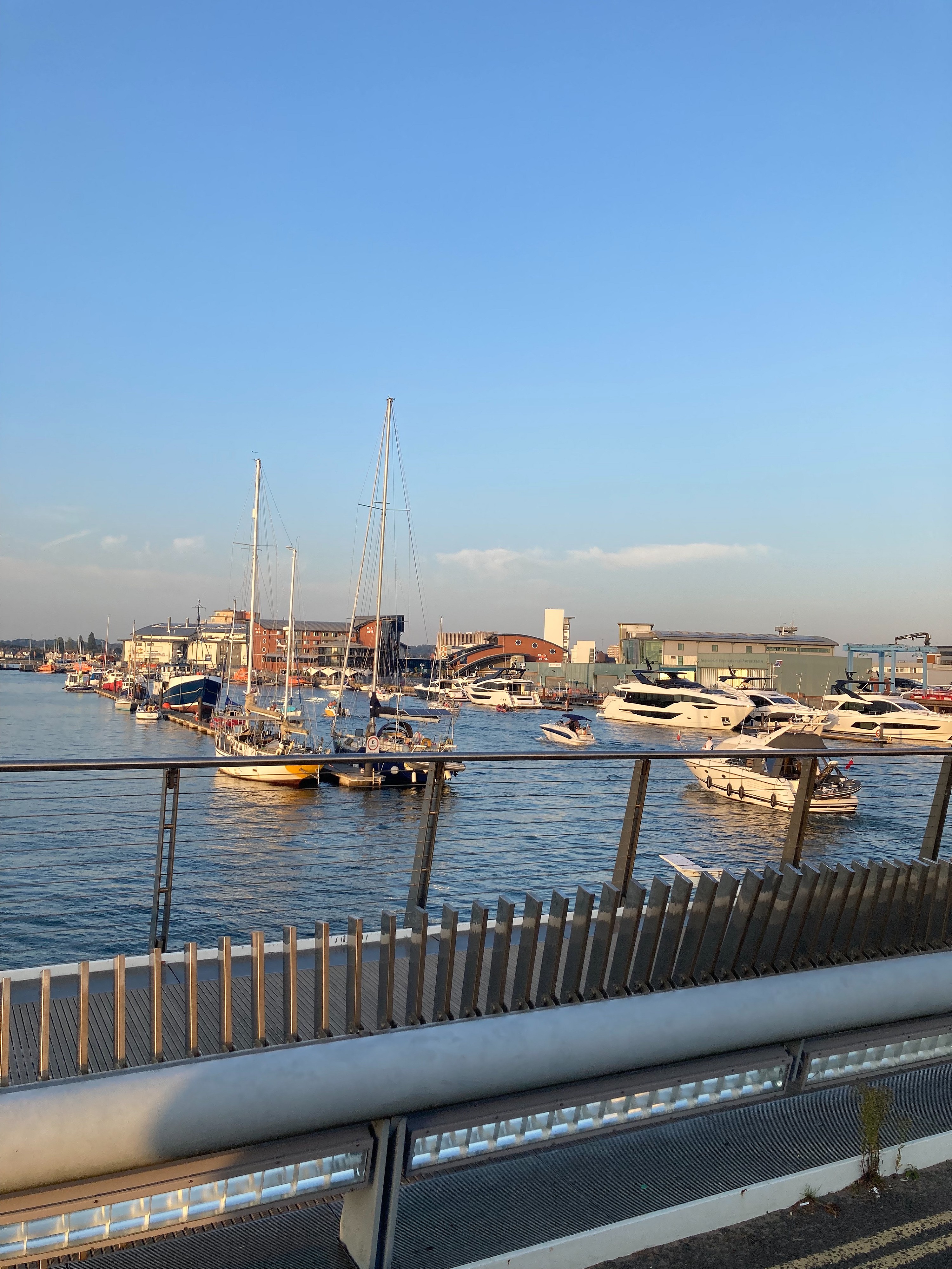 Poole Harbour from The Twin Sails Bridge