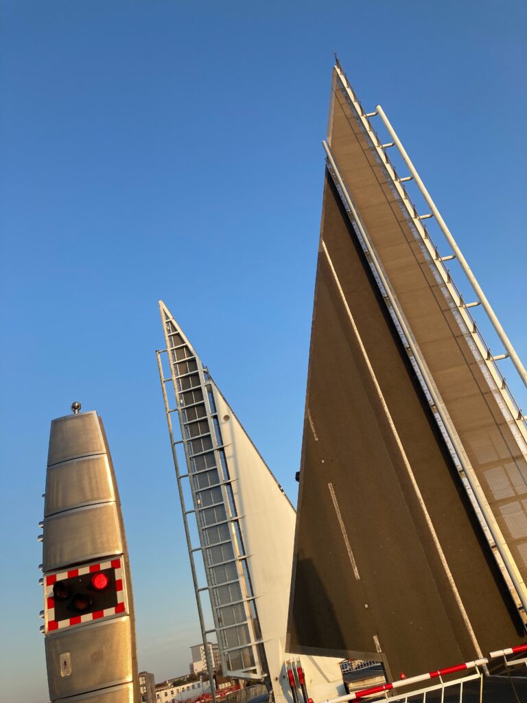 Twin Sails Bridge in Poole Dorset United Kingdom